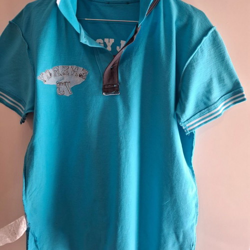 Polo shirt turquoise size M-L like new