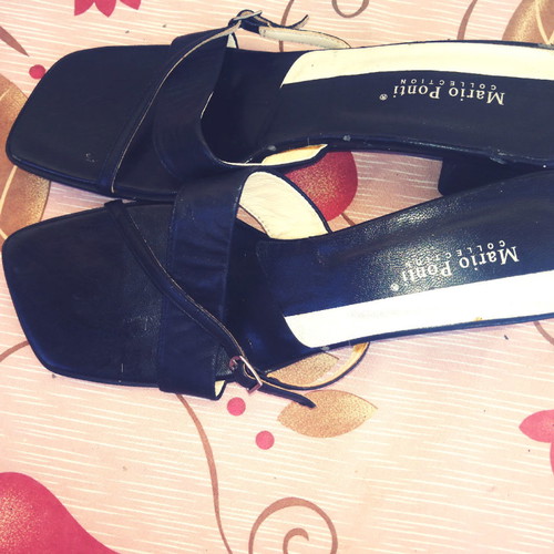 Mario ponti leather sandals new, size 39, black