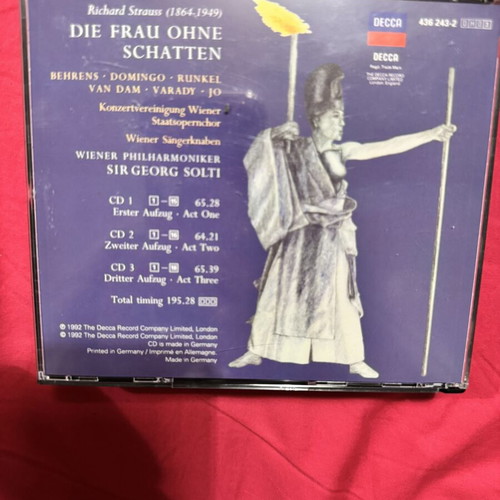 Die Frau Ohne Schatten CD like new, opera by Richard Strauss