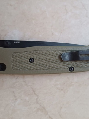 Benchmade 537bk-06 knife like new with grivory handle and stainless steel blade