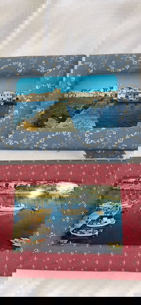 2 κορνιζες χειροποίητα ,με ύφασμα της Lora Ashley