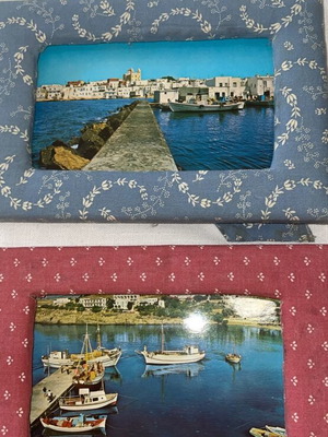 Laura Ashley handmade frames set of 2, new with fabric