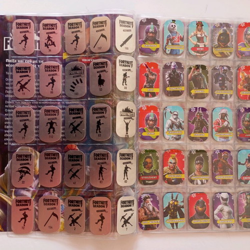 Fortnite The Original Metal Tags Album used with 79 metal tags