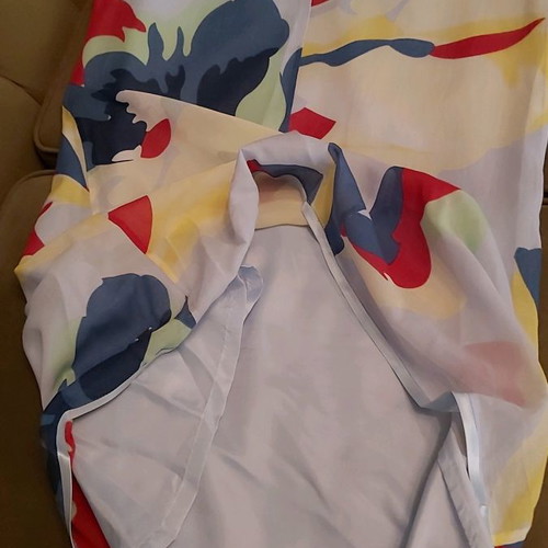 Tommy Hilfiger dress colorful used, silk, size M