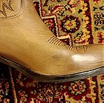  Γυναικεια δερματινα μποτακια Exe cowboy boots