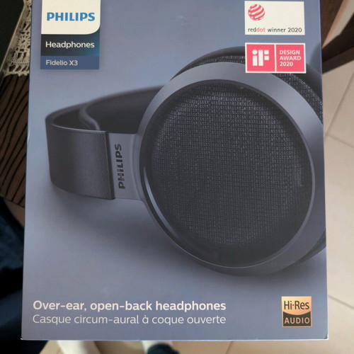 Philips Fidelio X3 headphones new, black, wired