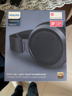 Philips Fidelio X3 headphones new, black, wired