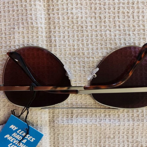 Solo-Solis NDL6242 sunglasses new, silver finish, brown-pink degrade lenses