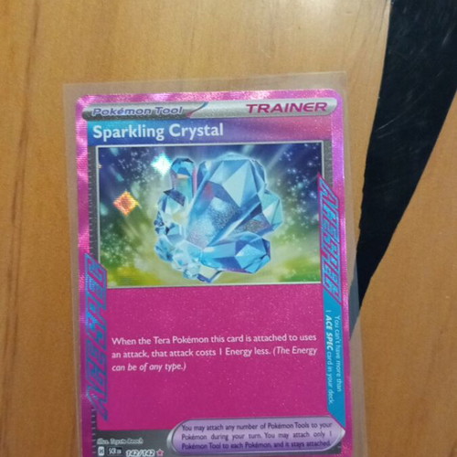 Sparkling Crystal Pokemon card used from Stellar crown