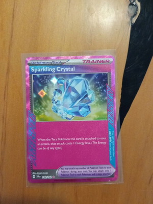 Sparkling Crystal Pokemon card used from Stellar crown