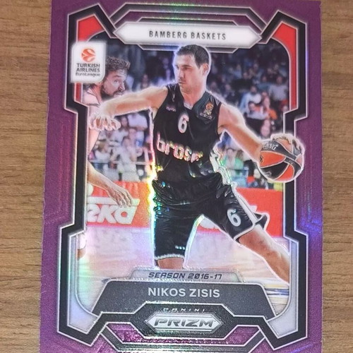 Nikos Zisis Prizm Euroleague numbered card new