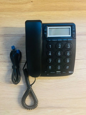 Telco Caller ID Phone like new, wired, black
