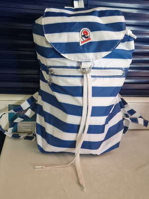Invicta Minisac backpack 8L blue white stripes like new