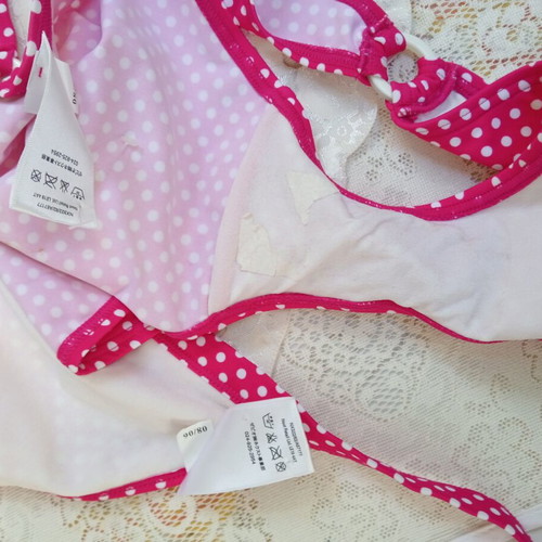 Next polka dot bikini in fuchsia and white, new, UK 14