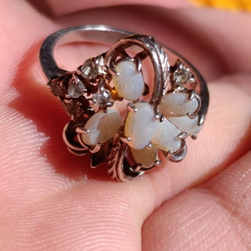 Silver ring 925 used, size 57