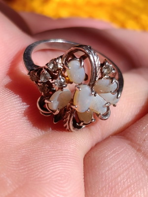 Silver ring 925 used, size 57