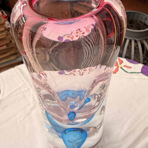 Czech Crystal Vase like new, decorative art piece