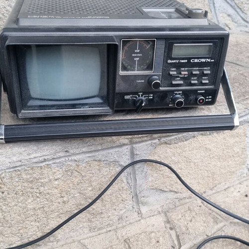 Old cassette TV used