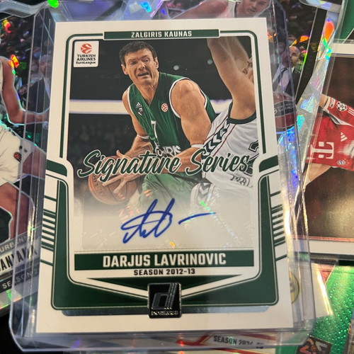 Euroleague Panini Donruss Darjus Lavrinovic Signature Series 2024-25 card new