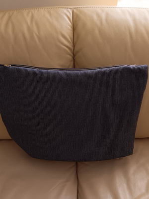 Decorative pillowcase two-sided blue, like new, 49x35 cm