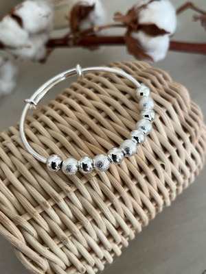 Adjustable bracelet new, silver