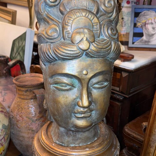 Ceramic bust used with base height 0.80