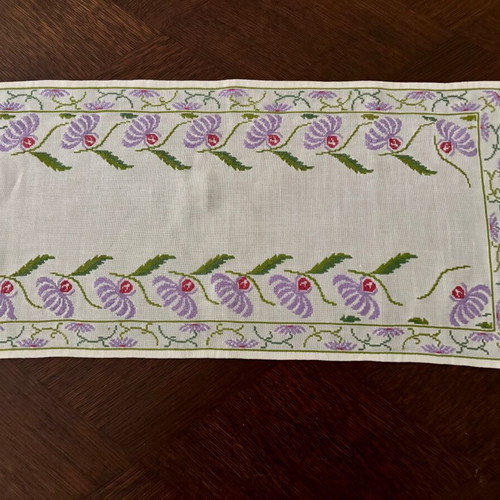 Cross-stitch embroidery used from 1960