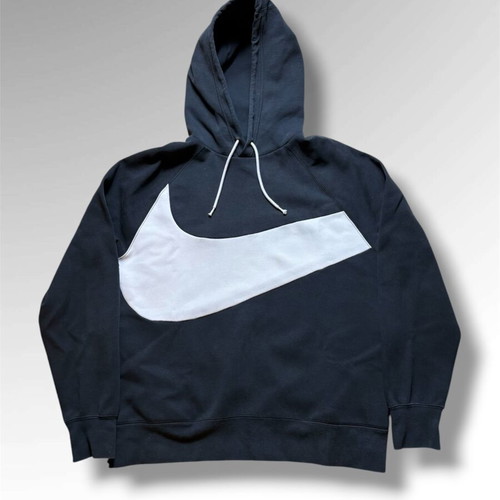 Nike Big Swoosh hoodie Large black and white like new