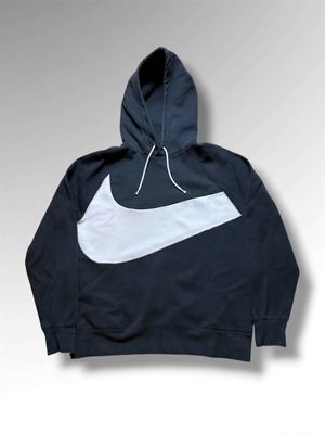 Nike Big Swoosh hoodie Large black and white like new