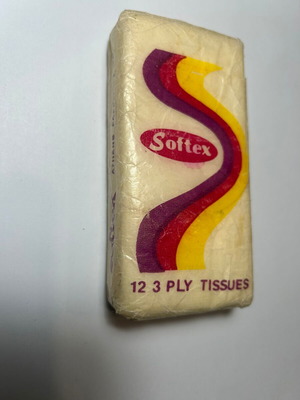 Softex tissue pack 1970-80 decade like new, sealed