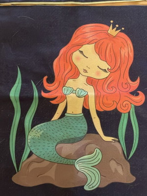 Decorative pillowcases with mermaid, set of 2, new, 43x43cm