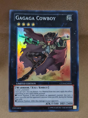 Gagaga Cowboy CT10-EN010 like new, Super Rare Yu-Gi-Oh card