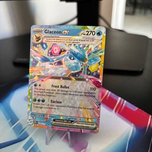 Glaceon ex 2025 Prismatic Evolutions Tera Double Rare card near mint