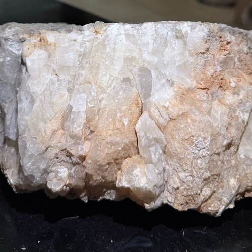 Crystals in natural rock calcite-gypsum new 24x22x14