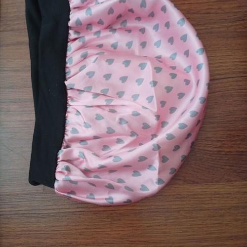 Hair bonnet pink girls new
