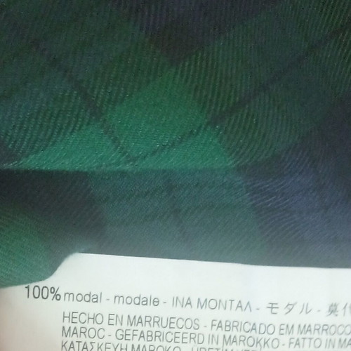 Comfort chic flannel blouse long sleeve green blue Zara like new
