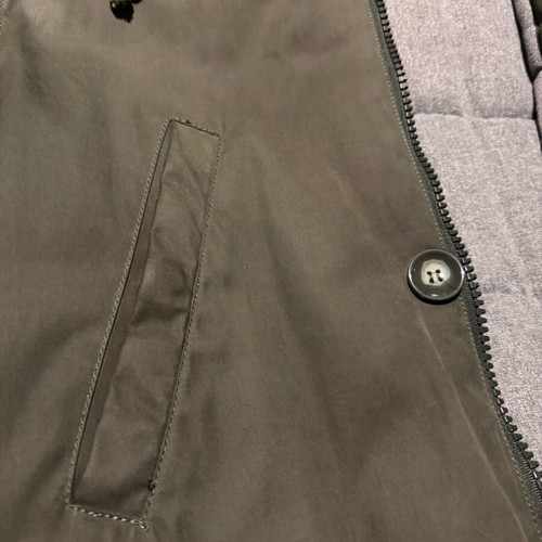 Benetton parka warm long jacket like new, green for 2 years old