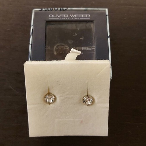 Oliver Weber earrings with pearls and Swarovski stones new
