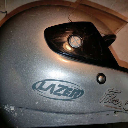 Lazer helmet used, size L with thick padding