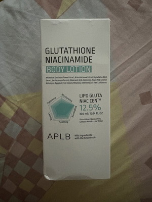 Aplb Glutathione Niacinamide Body Lotion brand new unscented