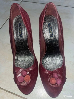Pompili shoes size 39 red like new