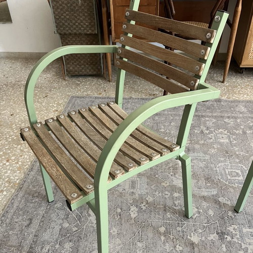 Aluminum balcony chair used