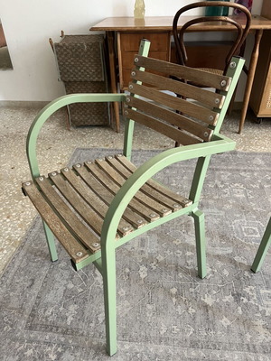 Aluminum balcony chair used