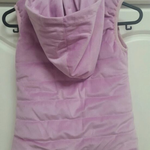 SugarFree sleeveless jacket for 6-year-old, pink, size 122 cm