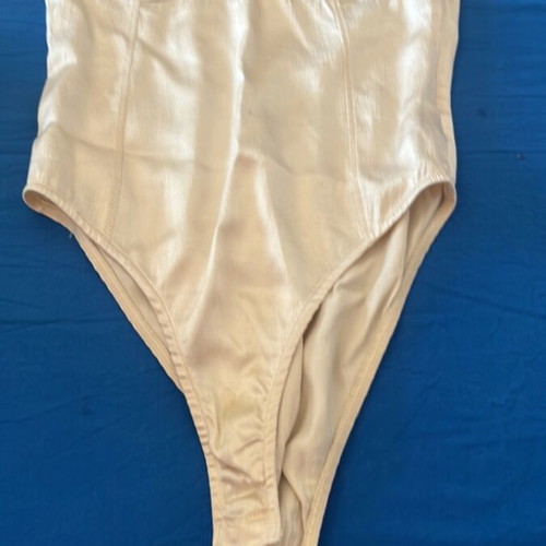 Zara bodysuit new, beige, viscose/elastane, size S