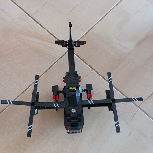 Robot, Spaceship and Helicopter like new, building blocks