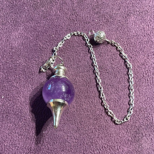 Amethyst authentic stone pendulum