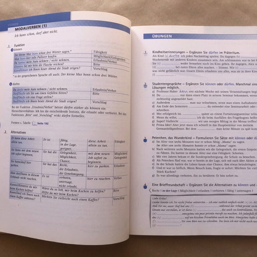 EM Grammatik A1-B2 used German grammar book