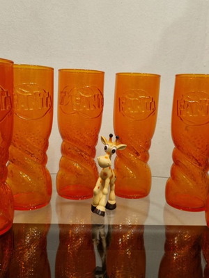 Fanta glassware used with unique coloring