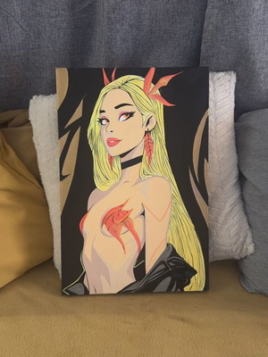 Sade Neon 60x40cm unique handmade art piece